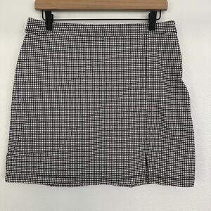 Hollister Ultra High Rise Gingham Plaid Womens Zip Back Mini Skirt Large NEW